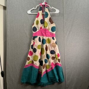 FumbLin Foe Polka Dot Dress Women Small Multi Color Mini Dress